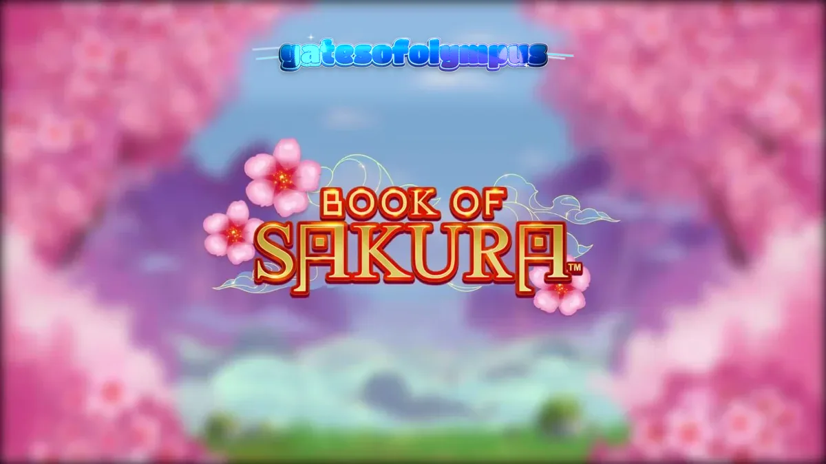 Pemandangan indah slot Book of Sakura dengan tema bunga sakura dan pejuang wanita
